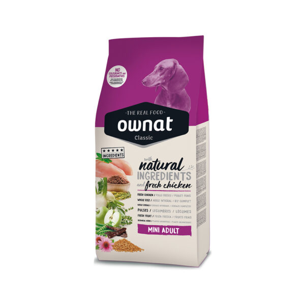 Ownat Classic Mini Adult Φρέσκο Κοτόπουλο 1.5kg
