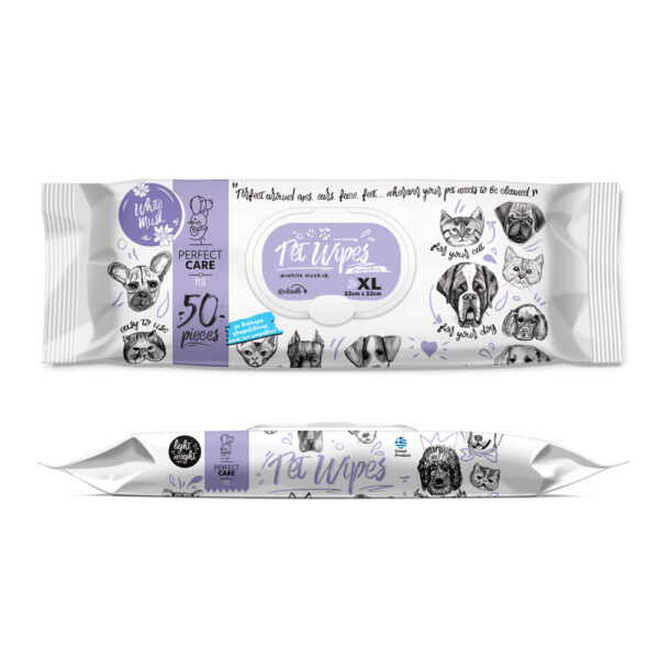 Perfect Care Pet Wipes White Musk with Chlorexidine 50pcs