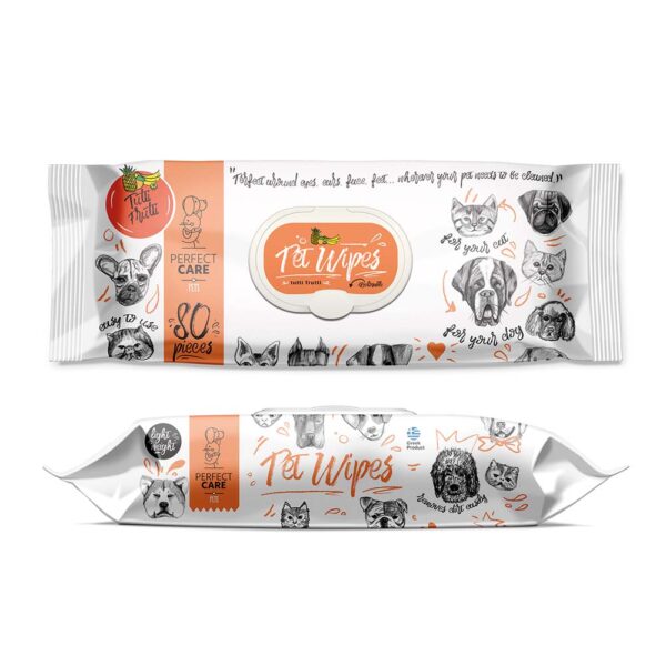 Perfect Care Pet Wipes Tutti Frutti  80pcs