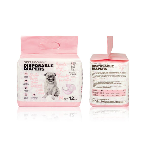 PERFECT CARE FEMALE DIAPERS PACK Medium (12pcs)