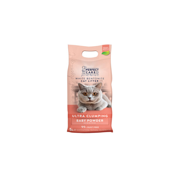 PERFECT CARE ΑΜΜΟΣ ΓΑΤΑΣ ΜΠΕΤΟΝΙΤΗΣ BABY POWDER 5L