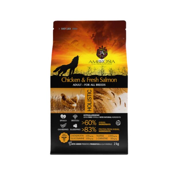 Ambrosia Adult - Chicken & Salmon 12kg