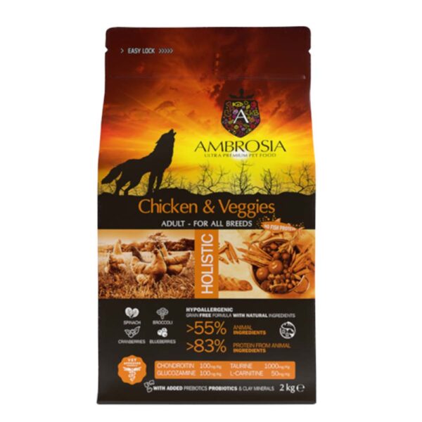 Ambrosia Adult - Chicken & Veggies 2kg