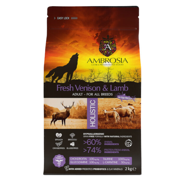 Ambrosia Adult - Venison & Lamb 12kg