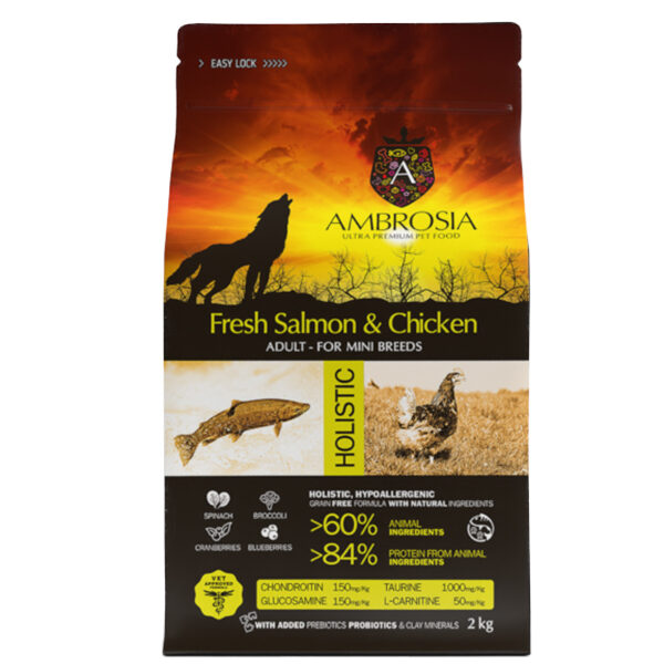 Ambrosia Adult Mini Salmon & Chicken 2kg