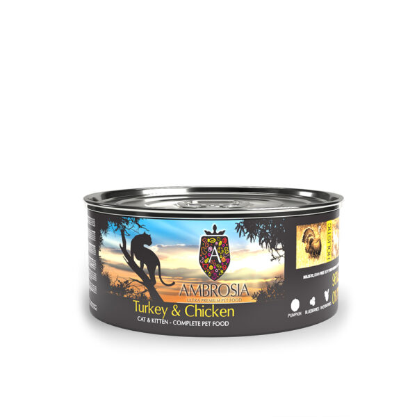 Ambrosia Grain Free Cat & Kitten Turkey & Chicken 150gr