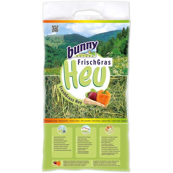 ΧΟΡΤΟ FRESH GRASS HAY ΜΕ ΛΑΧΑΝΙΚΑ  500gr