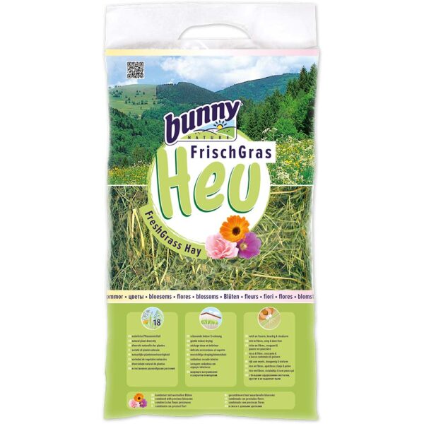 ΧΟΡΤΟ FRESH GRASS HAY ΜΕ ΑΝΘΗ 500gr