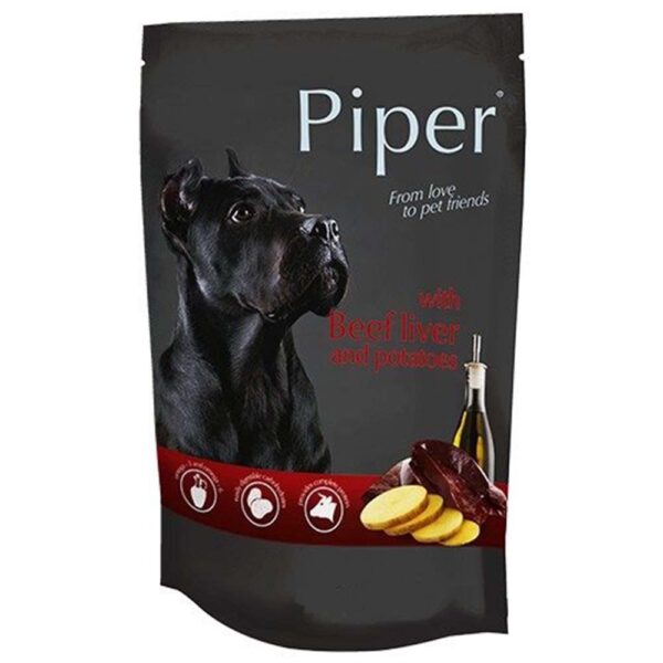 PIPER ADULT ΣΥΚΩΤΙ ΒΟΔΙΝΟΥ & ΠΑΤΑΤΑ Pouch (500gr)