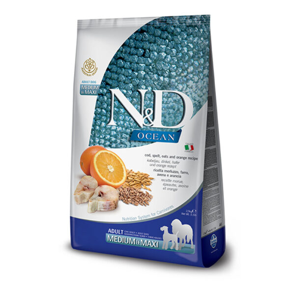 N&D OCEAN FISH & ORANGE adult med/max 12kg