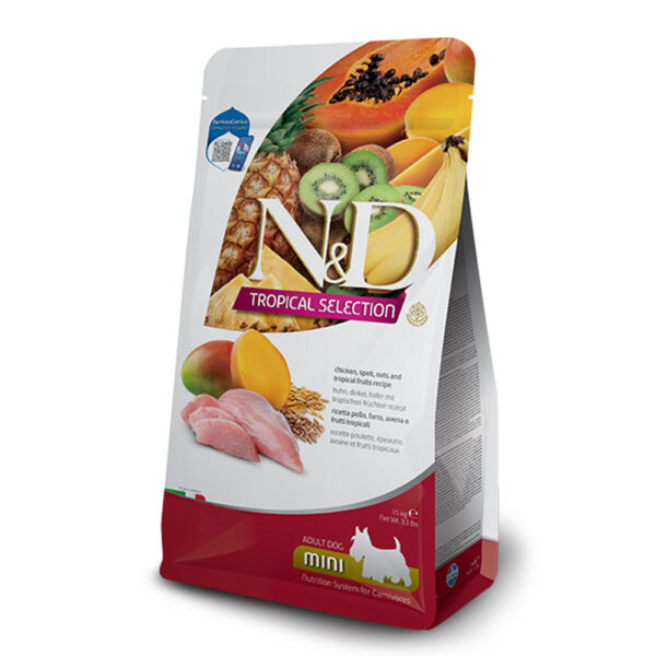 N&D TROPICAL SELECTION CHICKEN  ADULT MINI 5 kg