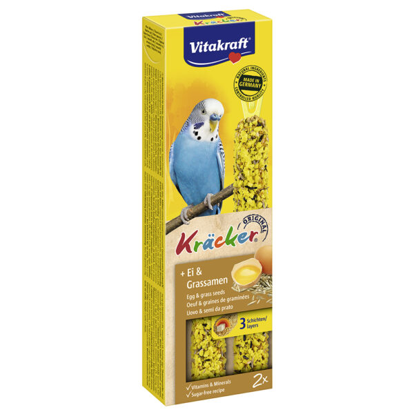 VITAKRAFT Kracker Duo για παπαγαλάκια με αυγό και σπόρους 2τμχ