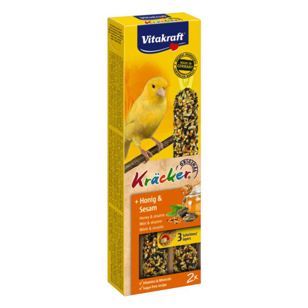 VITAKRAFT Kracker Duo για καναρίνια με μέλι και σουσάμι 2τμχ