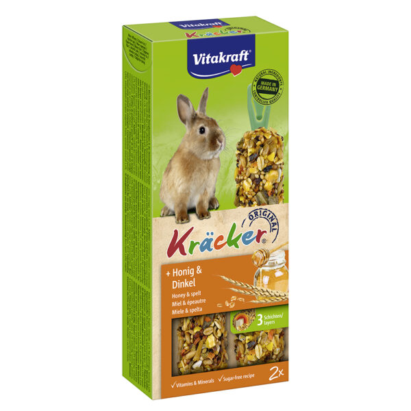 VITAKRAFT Kracker Duo για κουνέλια με μέλι & σιτηρά (2τεμ)