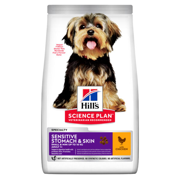Hill's Science Plan Sensitive Stomach & Skin Adult Small & Mini για Σκύλους με Κοτόπουλο 1.5kg