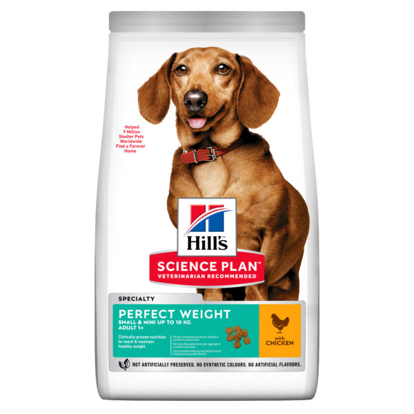 Hill's Science Plan Perfect Weight Adult Small & Mini για Σκύλους με Κοτόπουλο 1.5kg