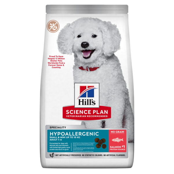 Hill's Science Plan Hypoallergenic Adult Small & Mini για Σκύλους με Σολωμό 1.5kg