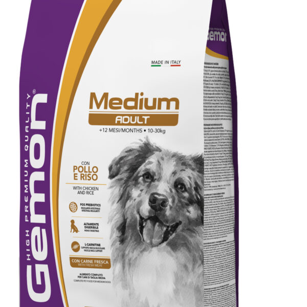 Gemon Adult Medium για Σκύλους με Κοτόπουλο & Ρύζι 3kg