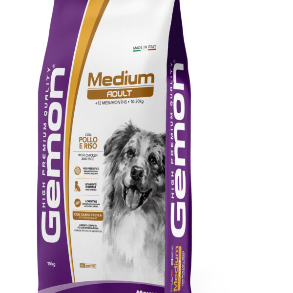 Gemon Adult Medium για Σκύλους με Κοτόπουλο & Ρύζι 15kg