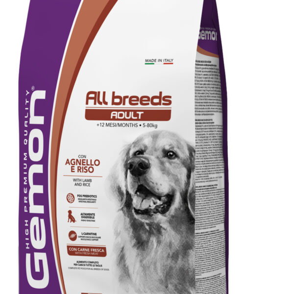 Gemon Adult All Breeds για Σκύλους με Αρνί & Ρύζι 3kg