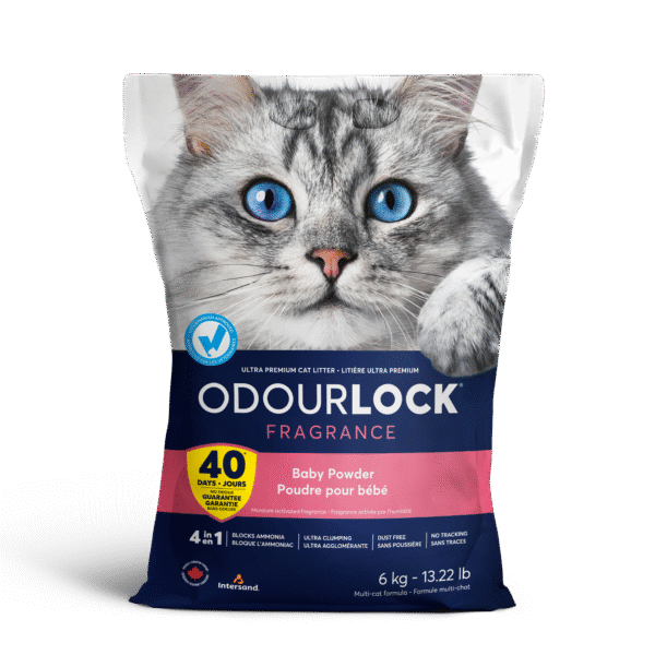 Indersand Odourlock Ultra Premium Clumping Άμμος Γάτας Calming Breeze Bady Powder 6kg