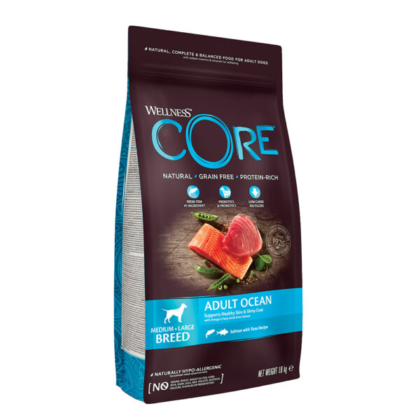 WELLNESS CORE Adult Ocean Medium-Large Breed Salmon & Tuna 1.8kg