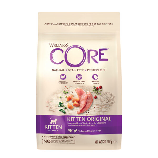 WELLNESS CORE Kitten Turkey & Chicken 300gr