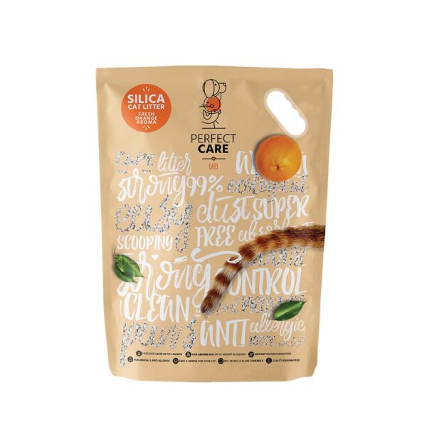 Perfect Care Cat Silica Litter Πορτοκάλι  5.8lt