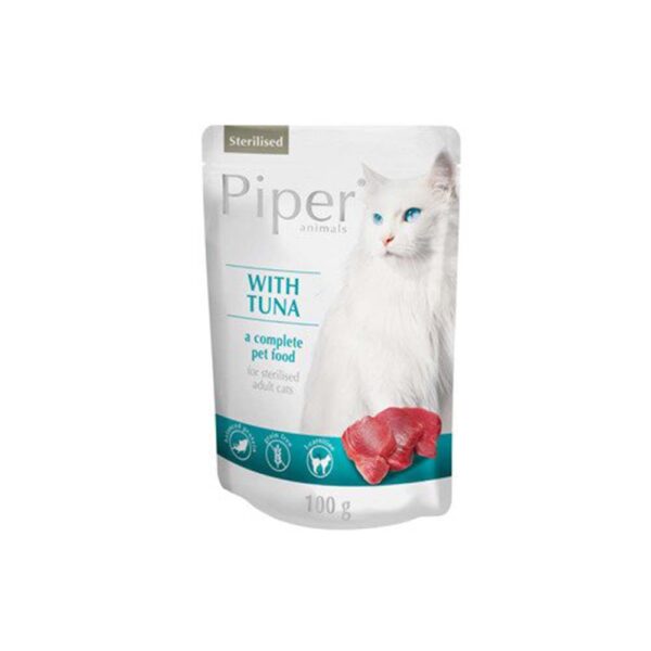 PIPER CAT ADULT STERILISED ΤΟΝΟΣ POUCH (100gr)