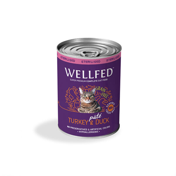 WELLFED ADULT STERILISED Duck-Turkey 400 gr