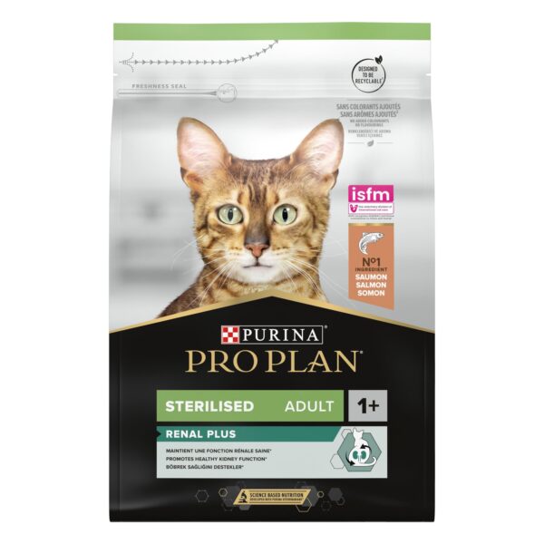 PURINA PRO PLAN STERILISED  RENAL PLUS CAT ΣΟΛΟΜΟΣ 3ΚG