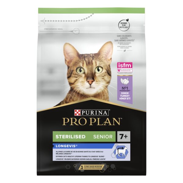 PURINA PRO PLAN STERILISED LONGEVIS 7+ CAT ΓΑΛΟΠΟΥΛΑ 3KG