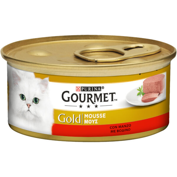 GOURMET GOLD ΜΟΥΣ ΜΕ ΒΟΔΙΝΟ 85g