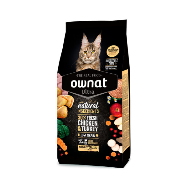 Ownat Ultra Young Sterilized με Κοτόπουλο και Γαλοπούλα 3kg