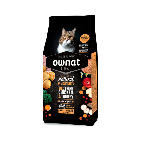 Ownat Ultra Mature Sterilized με Κοτόπουλο και Γαλοπούλα  3kg