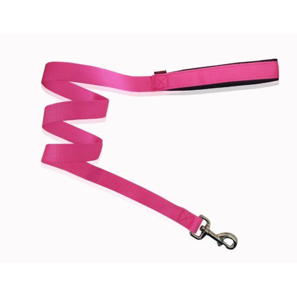 PET INTEREST LEASH NEOP/NE HANDLE PLAIN HOT PINK M 2 X 120CM