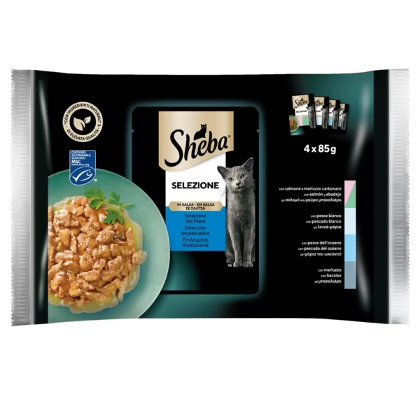 SHEBA ΕΠΙΛΕΓΜΕΝΑ ΘΑΛΑΣΣΙΝΑ Multipack 4x85g