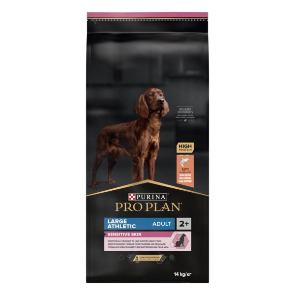 PURINA PRO PLAN LARGE ATHLETIC ADULT Sensitive Skin Σολομός 14kg