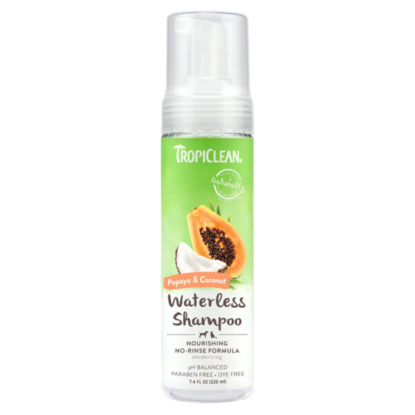 TropiClean Waterless Shampoo Nourishing Παπάγια Και Καρύδα 220ml