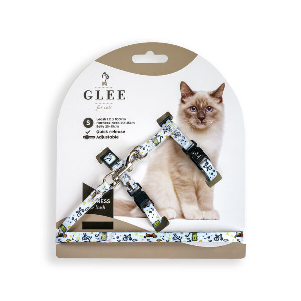 Glee Σαμαράκι & Οδηγός Ιμάντα Funny Cat Small