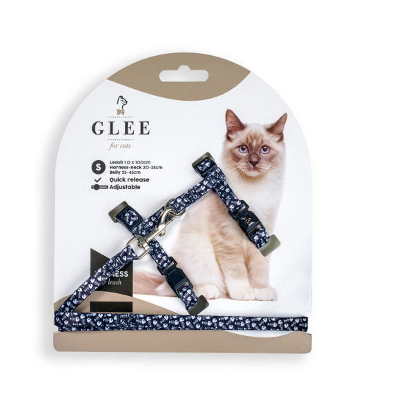 Glee Σαμαράκι & Οδηγός Ιμάντα Black Fishbone Small