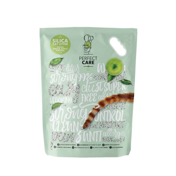 Perfect Care Cat Silica Litter Πράσινο Μήλο 5.8L