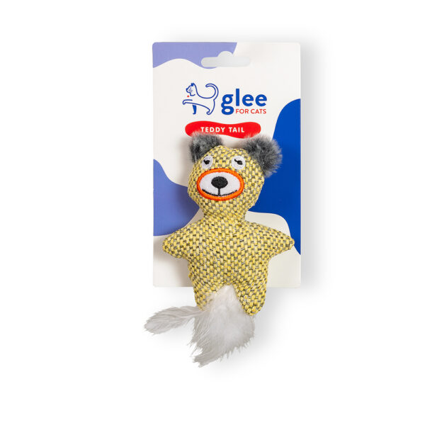 GLEE ΠΑΙΧΝΙΔΙ ΓΑΤΑΣ TEDDY FEATHER TAIL ΚΙΤΡΙΝΟ