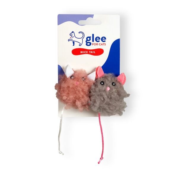 GLEE ΠΑΙΧΝΙΔΙ ΓΑΤΑΣ MICE TAIL TWINS ΜΕ CATNIP 7x4cm