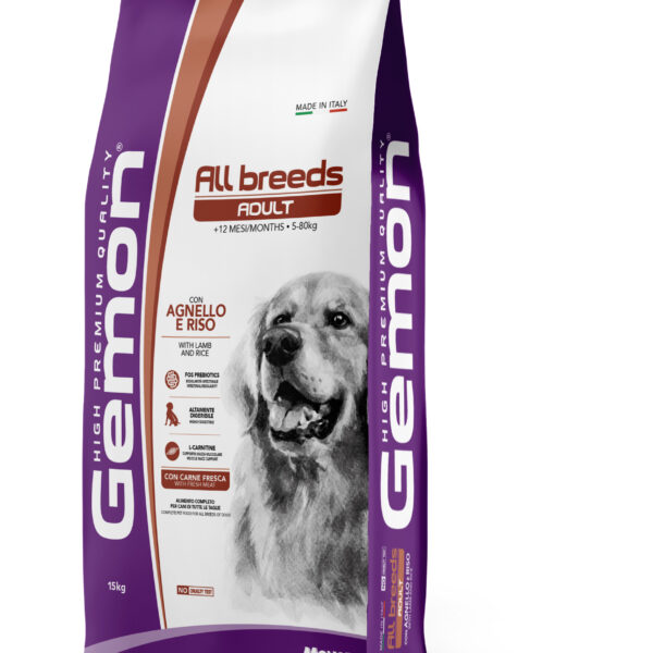 Gemon Adult Medium για Σκύλους με Αρνί & Ρύζι  15kg