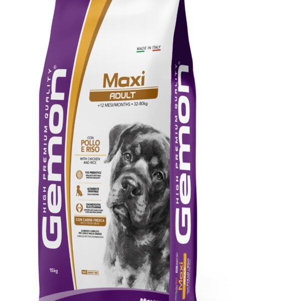 Gemon Adult Maxi για Σκύλους με Κοτόπουλο & Ρύζι 15kg