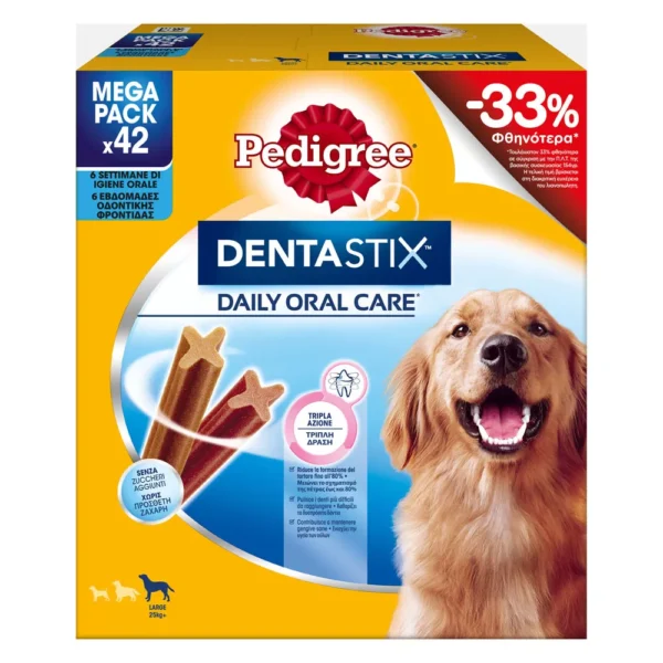 PEDIGREE DENTASTIX Mega Pack Large 42pcs (-33%)