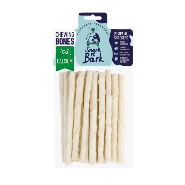 Snack n' Bark Twisted stick Ασβεστίου 12.5cm  5-7gr  20pcs