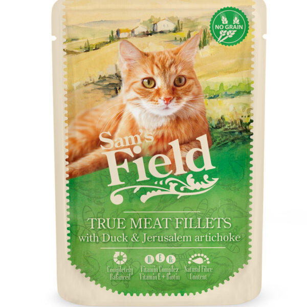Sam's Field True Meat Fillets- Duck & Jerusalem artichoke 85gr (Ημ. Λήξης 28.2.2026)