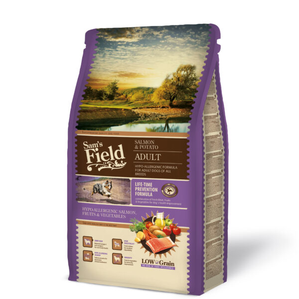 Sam’s Field Low Grain – Adult All Breeds - Υποαλλεργικό -Σολομός & Πατάτα 2.5kg